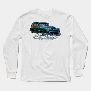 1952 Chevrolet Deluxe Tin Woody Wagon Long Sleeve T-Shirt